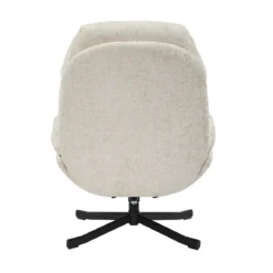 Poltrona girevole in tessuto (seduta 49 cm) Moor Tortora