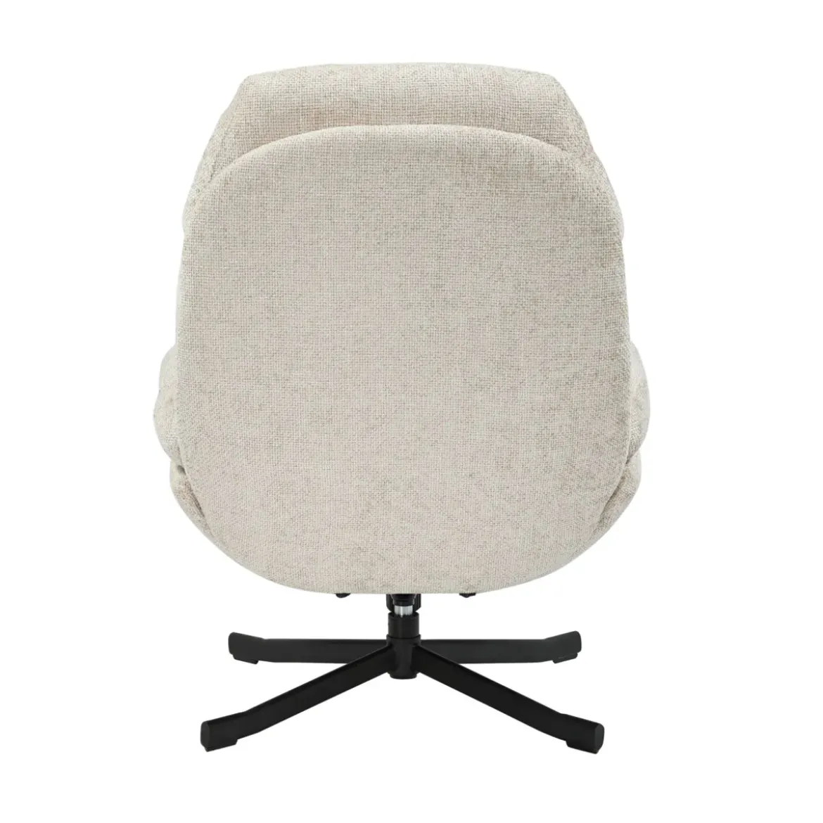Poltrona girevole in tessuto (seduta 49 cm) Moor Tortora