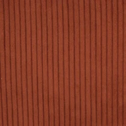 Poltrona girevole in velluto a coste (seduta 46 cm) Kult Terracotta