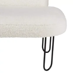 Poltroncina bambino velluto Augustin Bianco