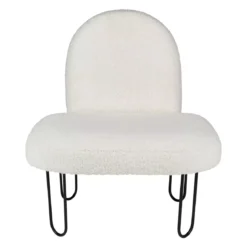 Poltroncina bambino velluto Augustin Bianco
