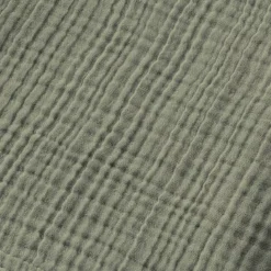 Poncho adulto in garza di cotone L/XL Gaïa Verde rosmarino