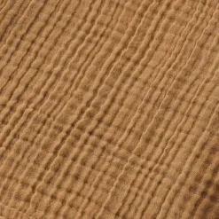 Poncho adulto in garza di cotone L/XL Gaïa Camel