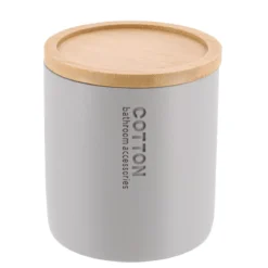 Porta dischetti struccanti Purebamboo Grigio chiaro