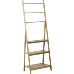 Portasciugamano con ripiano portaoggetti bambù (H152 cm) Bali