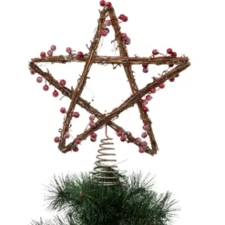 Puntale albero Baies Marrone