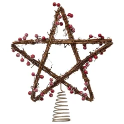 Puntale albero Baies Marrone