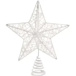 Puntale albero con clip Bianco