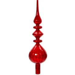 Puntale albero di Natale in vetro Lirico Rosso