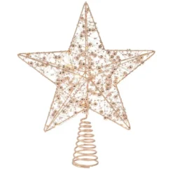 Puntale albero luminoso Angie Or/ Bianco caldo