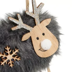 Renna di Natale da appendere (15 cm) Marrone scuro