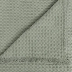 Runner letto cotone (130 x 180 cm) Widdy Verde pallido