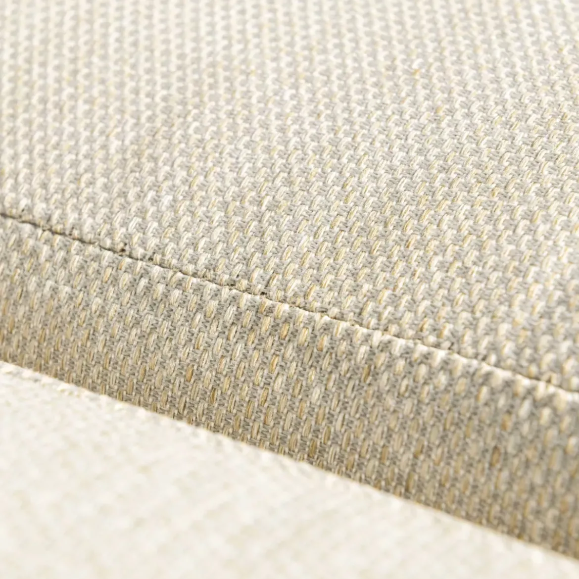 Salotto da giardino in alluminio 7 posti 5 pezzi Amalfi Bianco e beige