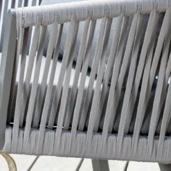 Salotto da giardino in alluminio 4 posti 4 pezzi Amalfi Grigio antracite