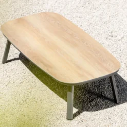 Salotto da giardino in alluminio 7 posti 5 pezzi Amalfi Grigio antracite e grigio chiaro