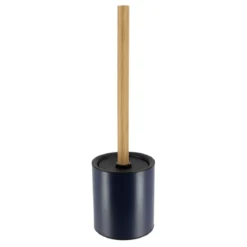 Scopino WC metallo Purebamboo Blu marino