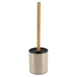 Scopino WC metallo Purebamboo Tortora