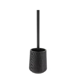 Scopino WC poliresina effetto legno Scandi Nero