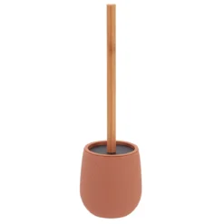 Scovolino per WC in bambù e ABS a nido d'ape Bania Cappuccino