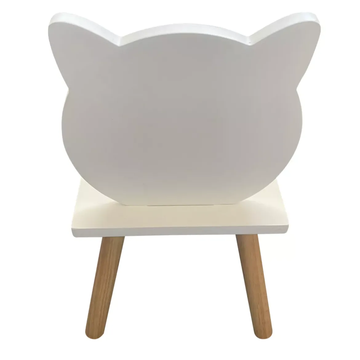 Sedia bambini legno (Alt 46 cm) Gattino Bianco