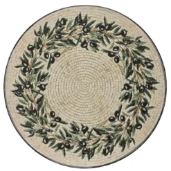 Sedia bistro pieghevole in mosaico Atene Beige