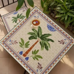 Sedia bistro pieghevole in mosaico Havana Marrone