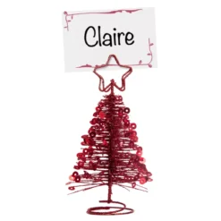 Segnaposto (10 cm) Albero Rosso