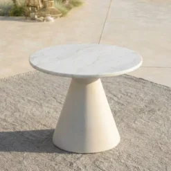 Set da giardino effetto rattan e alluminio 7 posti 6 pezzi Riviera Beige