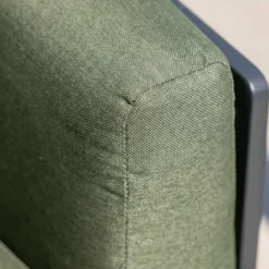 Set da giardino in alluminio 5 posti 5 pezzi Monte Carlo Grigio antracite e verde rosmarino
