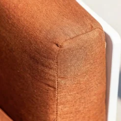 Set da giardino in alluminio 7 posti 6 pezzi Monte Carlo Bianco e terracotta
