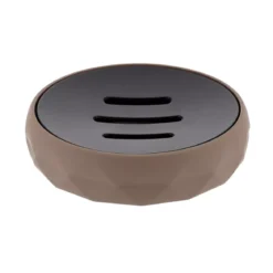 Set di accessori bagno gomma Rubby Marrone