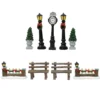 Set di 9 accessori (H12 cm) Arredo urbano per villaggio