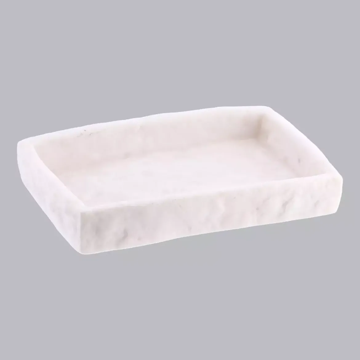 Set di accessori per il bagno effetto pietra Bianco