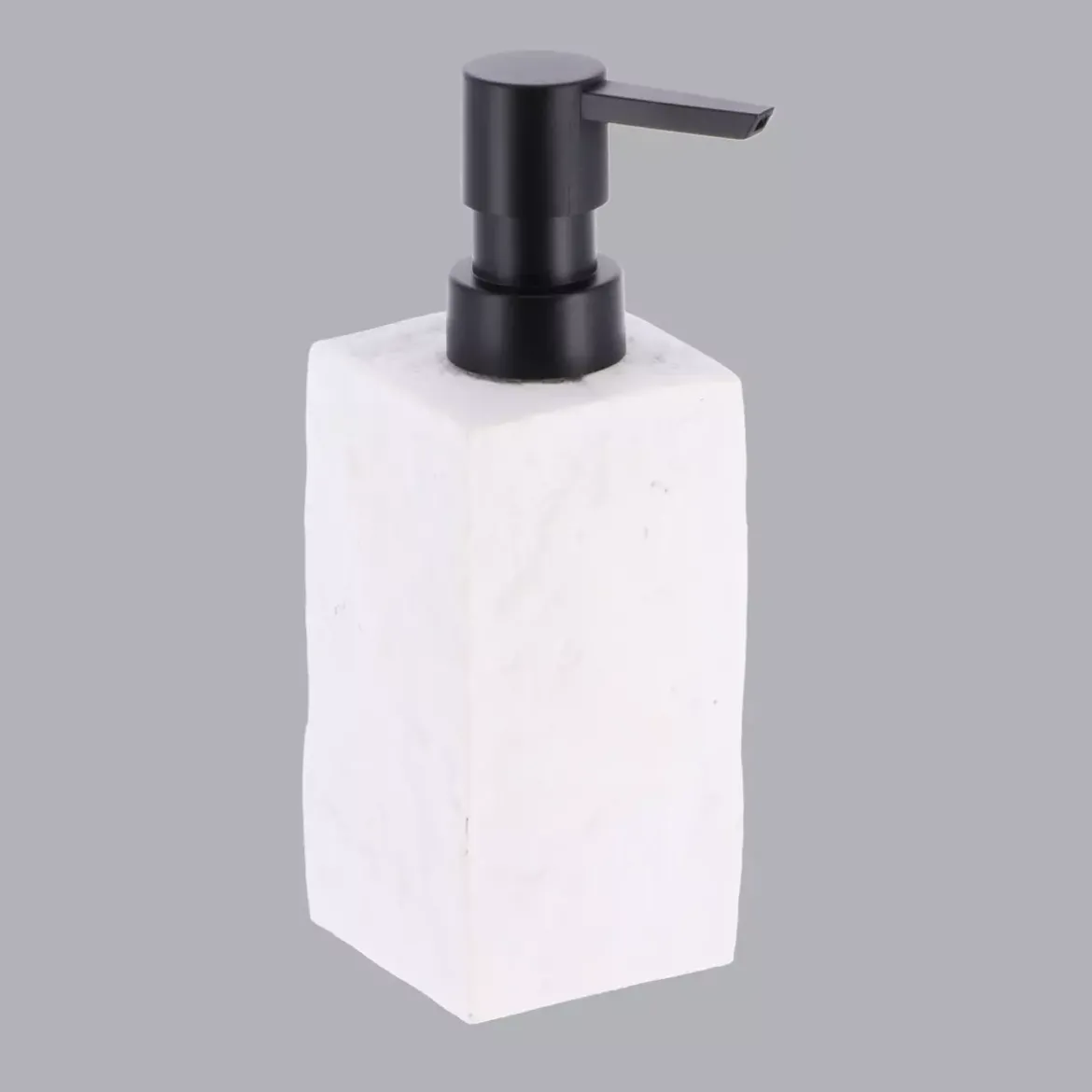 Set di accessori per il bagno effetto pietra Bianco