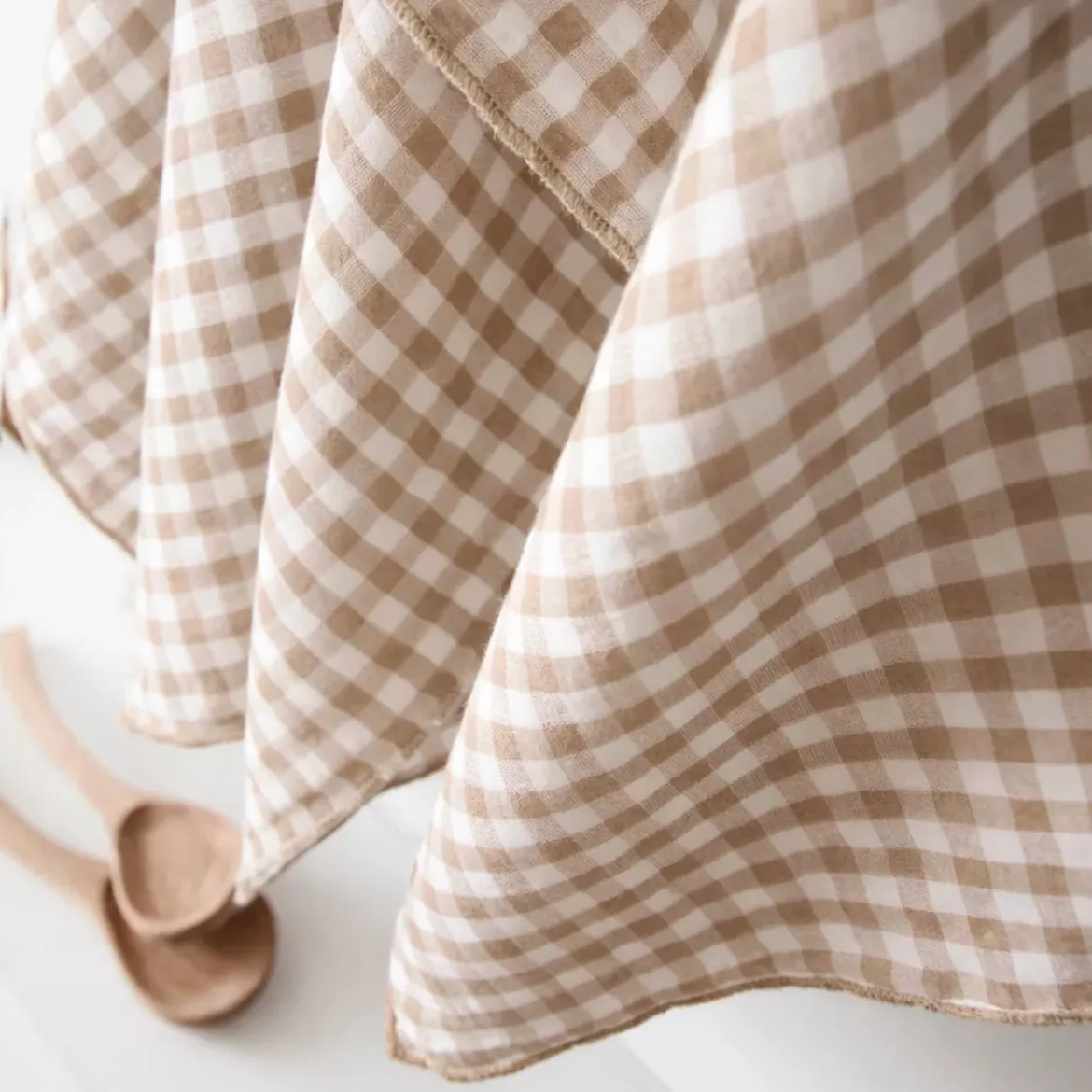 Set di 2 asciugamani in garza di cotone (50 x 70 cm) Gaïa vichy Corda
