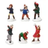 Set di 6 bambini (H5,5 cm) Giochi invernali per villaggio