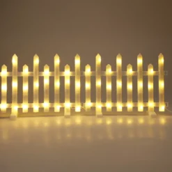 Set di 8 barriere luminose 192 LED (2,85 m x H25 cm) Incanto Bianco caldo