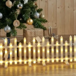Set di 8 barriere luminose 192 LED (2,85 m x H25 cm) Incanto Bianco caldo