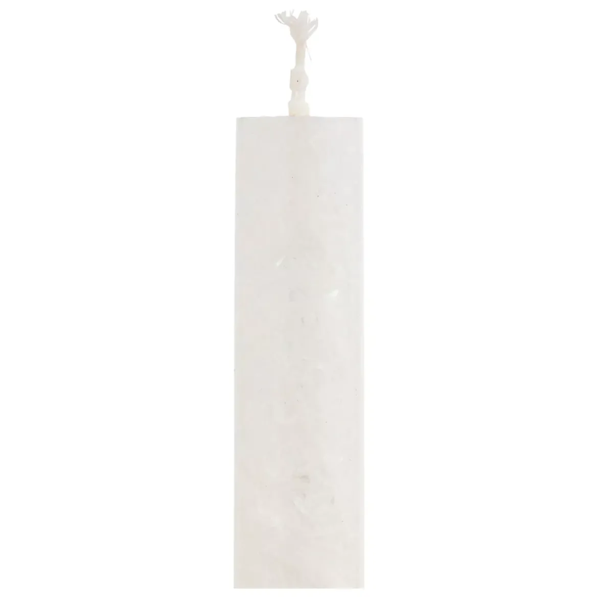 Set di 2 candele a stelo (H25 cm) Candeliere Bianco ghiacciato