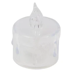 Set di 4 candele LED Tealight Trasparenti e glitterate