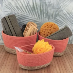 Set di 3 cesti portaoggetti (13 cm) Timeless Terracotta