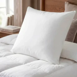 Set di 2 cuscini letto quadrati (60 cm) Morbido Antiacaro Bianco