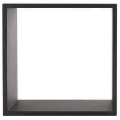 Set di 3 mensole Cube Nero Modello piccolo
