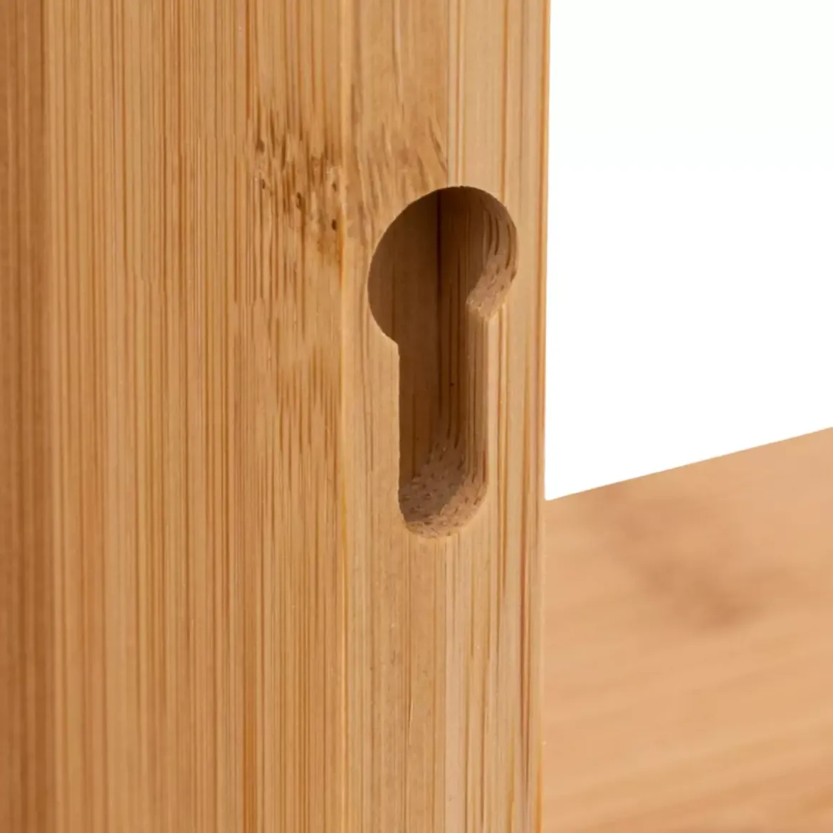 Set di 3 mensole cubo Fixy Bambù Naturale