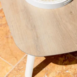 Set di mobili da giardino Amalfi Bianco 5 posti