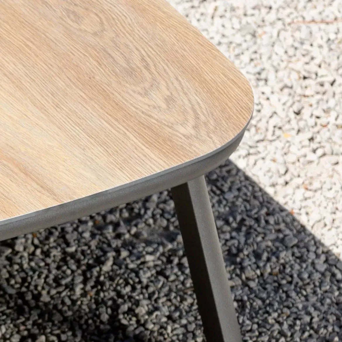 Set di mobili da giardino Amalfi Grigio antracite 5 posti