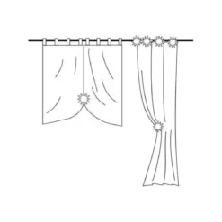 Set di 2 mollette fermatenda Lina Rame