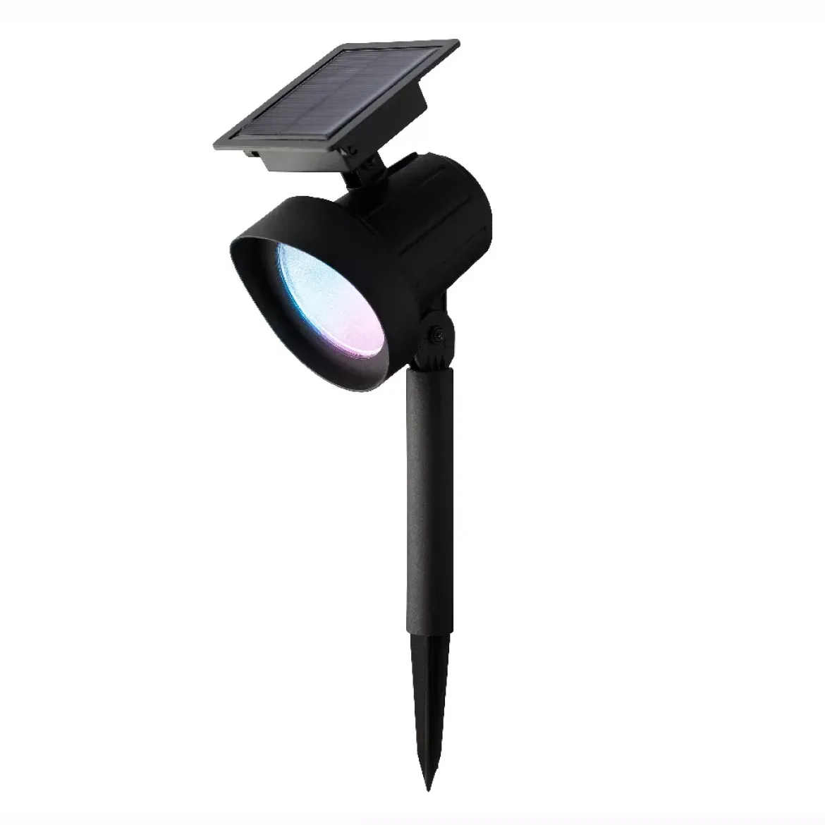 Set di 2 paletti da giardino solari da 25 lumen (H31 cm) Spot Bianco caldo e multicolore