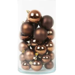 Set di 30 palline di Natale (D60 mm) Aravis Marrone caffè