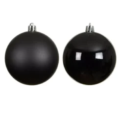 Set di 4 palline di Natale (D100 mm) Aravis Nero